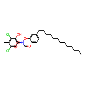 2-(3-Tridecylphenoxyformylamino)-4,6-dichloro-5-methylphenol