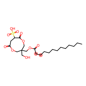 Tridecanoic acid [1-(hydroxymethyl)-4,7-dioxo-6-sulfo-3,8-dioxacyclononan-1-yl]methyl ester