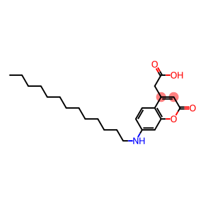 7-(Tridecylamino)-2-oxo-2H-1-benzopyran-4-acetic acid