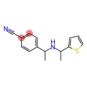 4-(1-{[1-(thiophen-2-yl)ethyl]amino}ethyl)benzonitrile