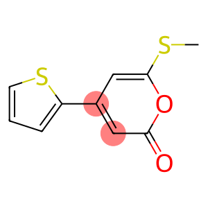 4-(2-Thienyl)-6-(methylthio)-2-pyrone