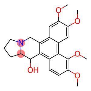 3,4,6,7-Tetramethoxy-14-hydroxy-9,11,12,13,13a,14-hexahydrodibenzo[f,h]pyrrolo[1,2-b]isoquinoline