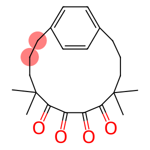 5,5,10,10-Tetramethylbicyclo[12.2.2]octadeca-14,16(1),17-triene-6,7,8,9-tetrone