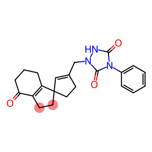 1'-[[(Tetrahydro-3,5-dioxo-4-phenyl-1H-1,2,4-triazol)-1-yl]methyl]-2,3,6,7-tetrahydrospiro[1H-indene-1,3'-cyclopentan]-1'-en-4(5H)-one