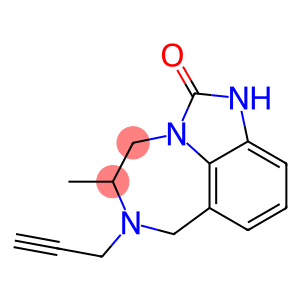 4,5,6,7-Tetrahydro-5-methyl-6-(2-propynyl)imidazo[4,5,1-jk][1,4]benzodiazepin-2(1H)-one