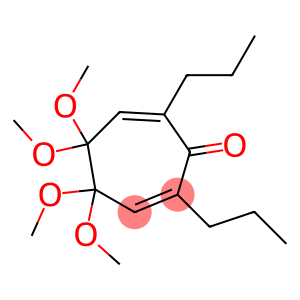 4,4,5,5-Tetramethoxy-2,7-dipropylcyclohepta-2,6-dien-1-one
