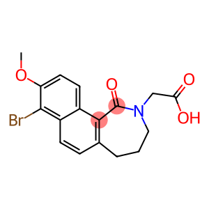 2,3,4,5-Tetrahydro-8-bromo-9-methoxy-1-oxo-1H-naphth[1,2-c]azepine-2-acetic acid