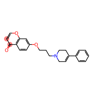7-[3-[(1,2,3,6-Tetrahydro-4-phenylpyridin)-1-yl]propyloxy]-4H-1-benzopyran-4-one