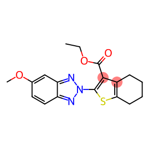 4,5,6,7-Tetrahydro-2-(5-methoxy-2H-benzotriazol-2-yl)benzo[b]thiophene-3-carboxylic acid ethyl ester
