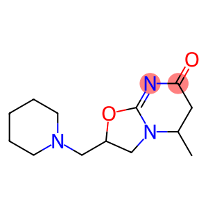 2,3,5,6-Tetrahydro-2-(piperidinomethyl)-5-methyl-7H-oxazolo[3,2-a]pyrimidin-7-one