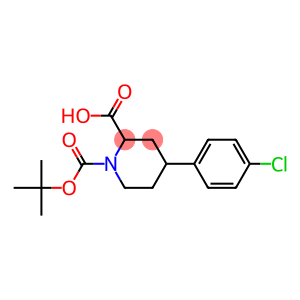 1-(TERT-BUTOXYCARBONYL)-4-(4-CHLOROPHENYL)PIPERIDINE-2-CARBOXYLIC ACID