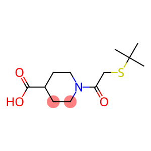 1-[2-(tert-butylsulfanyl)acetyl]piperidine-4-carboxylic acid