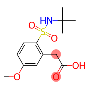 {2-[(tert-butylamino)sulfonyl]-5-methoxyphenyl}acetic acid