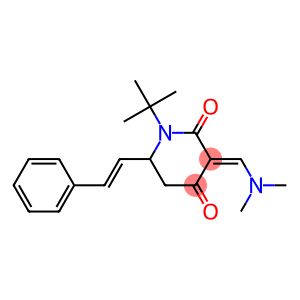 1-(tert-butyl)-3-[(dimethylamino)methylene]-6-styryldihydro-2,4(1H,3H)-pyridinedione