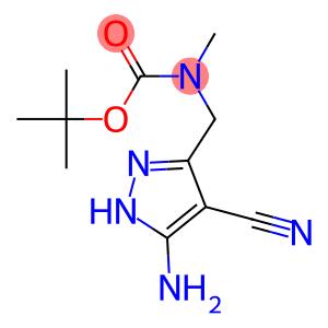 tert-butyl [(5-amino-4-cyano-1H-pyrazol-3-yl)methyl]methylcarbamate