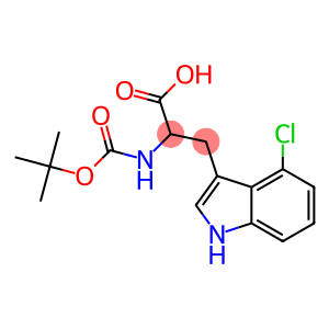 2-[(tert-butoxycarbonyl)amino]-3-(4-chloro-1H-indol-3-yl)propanoic acid