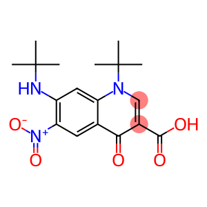 1-tert-butyl-7-tert-butylamino-6-nitro-1,4-dihydro-4-quinolone-3-carboxylic acid