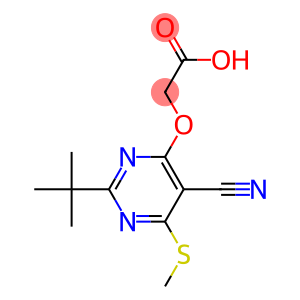 [2-tert-Butyl-5-cyano-6-methylthio-4-pyrimidinyloxy]acetic acid