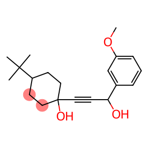 4-tert-Butyl-1-[3-hydroxy-3-(3-methoxyphenyl)-1-propynyl]cyclohexan-1-ol