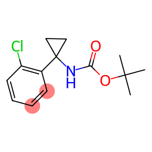 tert-Butyl [1-(2-chlorophenyl)cycloprop-1-yl]carbamate, 1-[(tert-Butoxycarbonyl)amino]-1-(2-chlorophenyl)cyclopropane