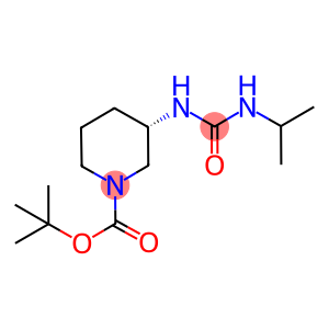 tert-Butyl (3S)-3-{[(prop-2-yl)carbamoyl]amino}piperidine-1-carboxylate, (3S)-1-(tert-Butoxycarbonyl)-3-{[(prop-2-yl)carbamoyl]amino}piperidine, 1-[(3S)-1-(tert-Butoxycarbonyl)piperidin-3-yl]-3-(prop-2-yl)urea