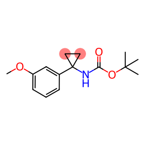 tert-Butyl [1-(3-methoxyphenyl)cycloprop-1-yl]carbamate, 3-{1-[(tert-Butoxycarbonyl)amino]cycloprop-1-yl}anisole