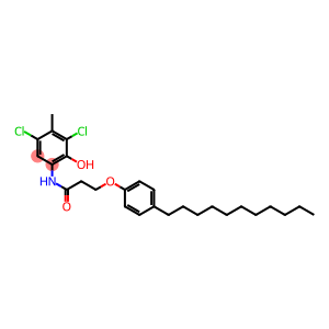 2-[3-(4-Undecylphenoxy)propanoylamino]-4,6-dichloro-5-methylphenol
