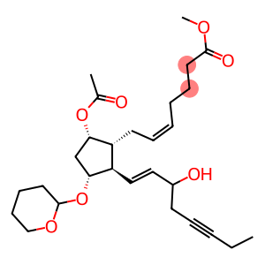 (5Z,8R,9S,11R,13E)-9-Acetyloxy-11-[(tetrahydro-2H-pyran)-2-yl]oxy-15-hydroxyprosta-5,13-dien-17-yn-1-oic acid methyl ester