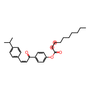 4-[(Z)-3-(4-isopropylphenyl)-2-propenoyl]phenyl decanoate