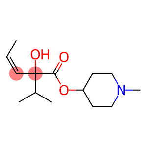 (Z)-2-Hydroxy-2-isopropyl-3-pentenoic acid 1-methyl-4-piperidyl ester