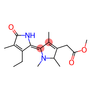 2-[(2Z)-3-Ethyl-4-methyl-5-oxo-(2,5-dihydro-1H-pyrrol)-2-ylidene]methyl-3,5-dimethyl-1H-pyrrole-4-acetic acid methyl ester