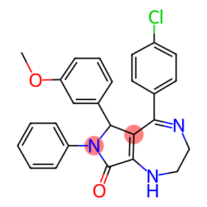 (Z)-5-(4-CHLOROPHENYL)-6-(3-METHOXYPHENYL)-7-PHENYL-2,3,6,7-TETRAHYDROPYRROLO[3,4-E][1,4]DIAZEPIN-8(1H)-ONE