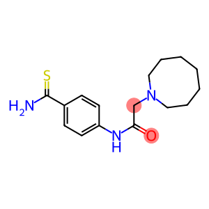2-(azocan-1-yl)-N-(4-carbamothioylphenyl)acetamide