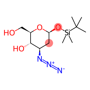 3-AZIDO-2,3-DIDEOXY-1-O-(TERT-BUTYLDIMETHYLSILYL)-BETA-D-ARABINO-HEXOPYRANOSE
