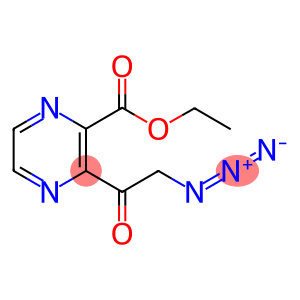 3-(2-AZIDO-ACETYL)-PYRAZINE-2-CARBOXYLIC ACID ETHYL ESTER