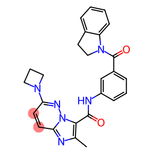 6-(azetidin-1-yl)-N-(3-(indoline-1-carbonyl)phenyl)-2-MethyliMidazo[1,2-b]pyridazine-3-carboxaMide