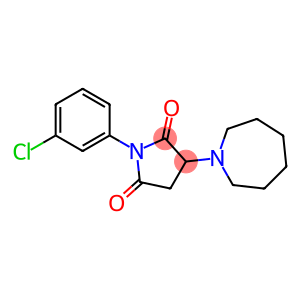 3-(1-azepanyl)-1-(3-chlorophenyl)-2,5-pyrrolidinedione