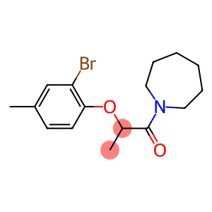 1-(azepan-1-yl)-2-(2-bromo-4-methylphenoxy)propan-1-one
