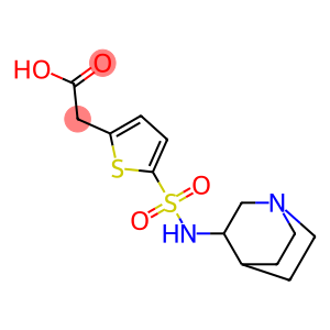 2-(5-{1-azabicyclo[2.2.2]octan-3-ylsulfamoyl}thiophen-2-yl)acetic acid