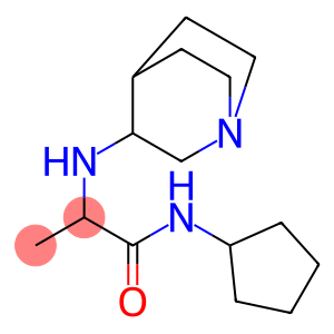 2-{1-azabicyclo[2.2.2]octan-3-ylamino}-N-cyclopentylpropanamide