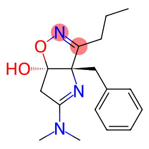 (3aS,6aR)-6,6a-Dihydro-3-propyl-3a-benzyl-5-(dimethylamino)-3aH-1-oxa-2,4-diazapentalen-6a-ol