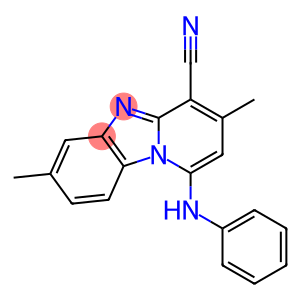 1-anilino-3,7-dimethylpyrido[1,2-a]benzimidazole-4-carbonitrile