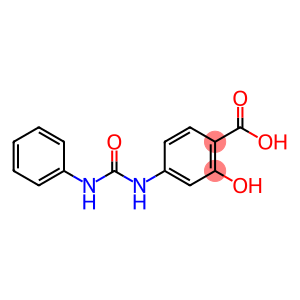 4-[(anilinocarbonyl)amino]-2-hydroxybenzoic acid