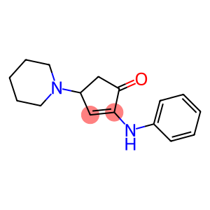 2-anilino-4-piperidinocyclopent-2-en-1-one