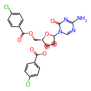 1-(4-aMino-2H-2-oxo-1,3,5-triazine-1-yl)-3,5-di-O-(4-chlorobenzoyl)-1,2-dideoxy-D-ribofuranose