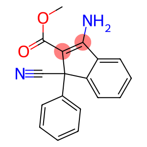3-Amino-1-cyano-1-(phenyl)-1H-indene-2-carboxylic acid methyl ester