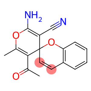 2'-Amino-5'-acetyl-6'-methylspiro[2H-1-benzopyran-2,4'-[4H]pyran]-3'-carbonitrile
