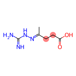 4-[2-(Aminoiminomethyl)hydrazono]pentanoic acid