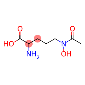 2-Amino-5-(N-acetylhydroxyamino)valeric acid