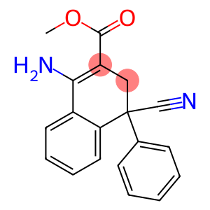 1-Amino-4-cyano-3,4-dihydro-4-(phenyl)naphthalene-2-carboxylic acid methyl ester